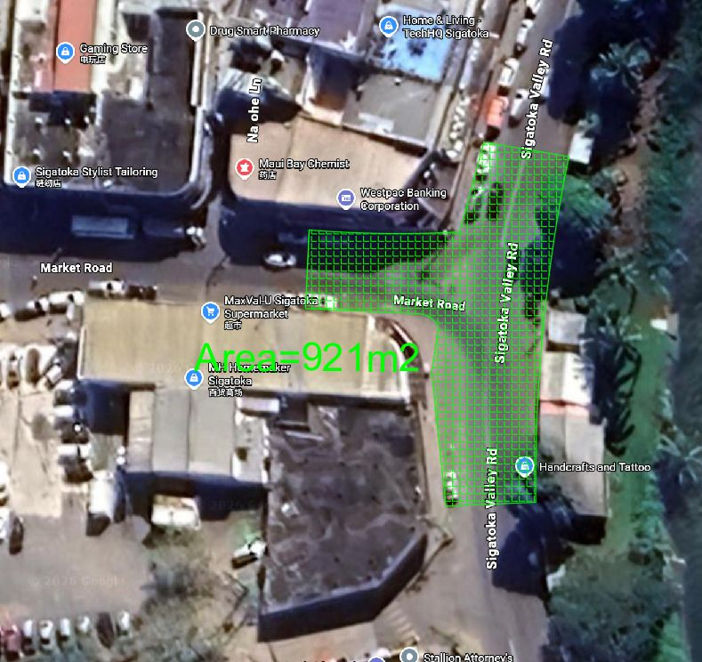 ROAD WORKS IN CENTRAL BUSINESS DISTRICT, SIGATOKA TOWN