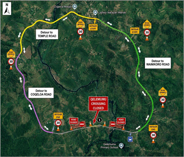 TEMPORARY CLOSURE OF QELEMUMU CROSSING ALONG COQELOA ROAD